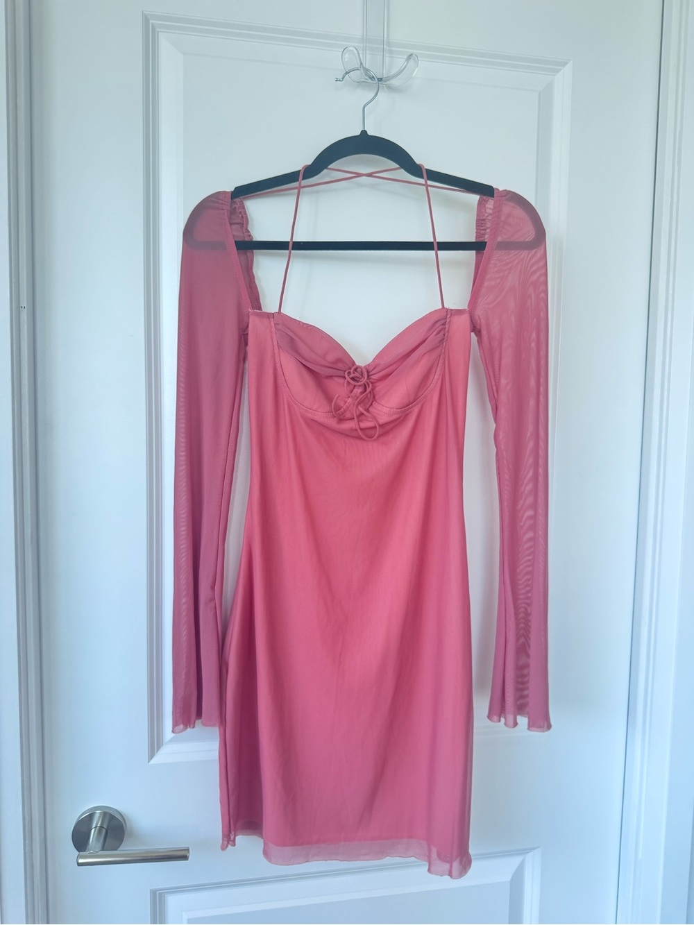 Long sleeve mini dress